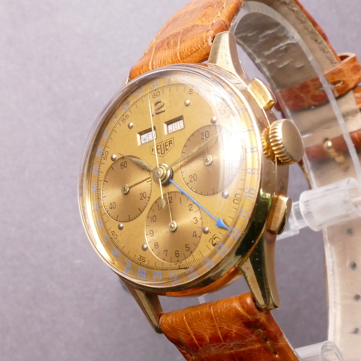 Tag Heuer Vintage Heuer Chronograph With Valjoux 72 Movement
