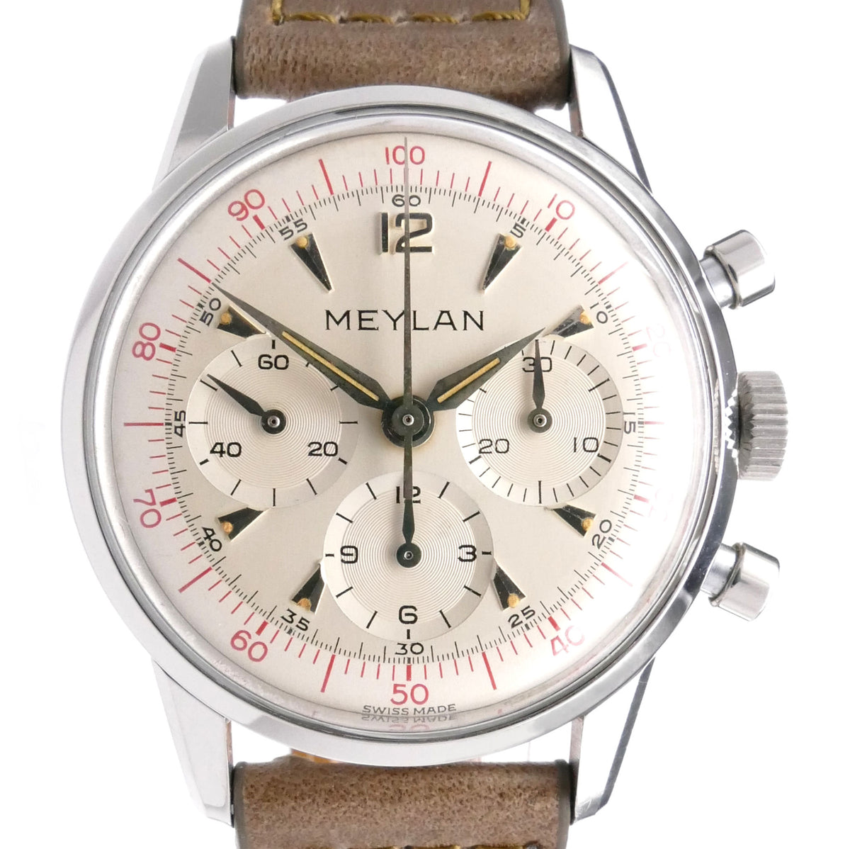 Meylan 805-61 Red Decimal Chronograph – Timeplex
